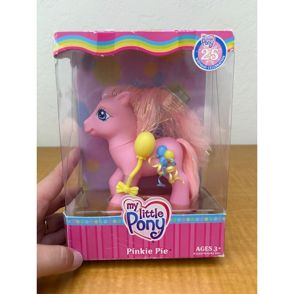 My Little Pony 25th Birthday Pinkie Pie G3 Pink Balloon Figure 2007 Hasbro New